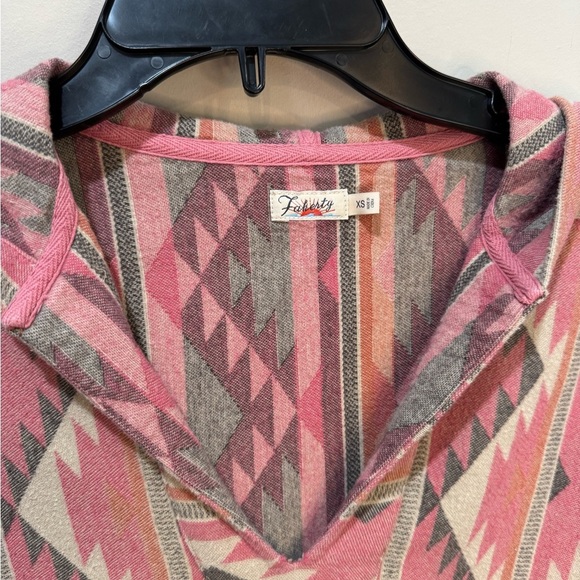 Faherty‎ Baja Hoodie Cinnamon Hills Western Sz XS - Picture 5 of 11